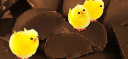 Easy Raw Chocolate Truffle Easter Eggs